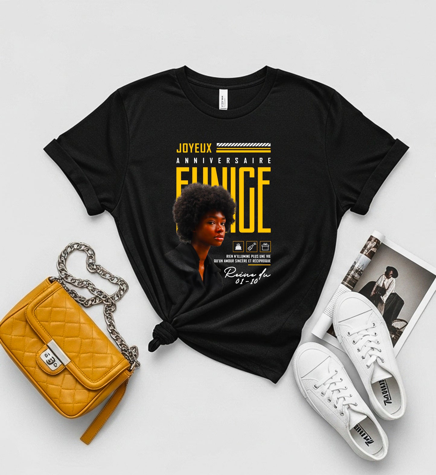 T Shirt Anniversaire Personnalisé + photo